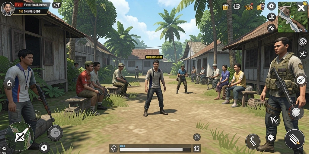 Tampilan gameplay 47F yang menakjubkan dan mendalam.