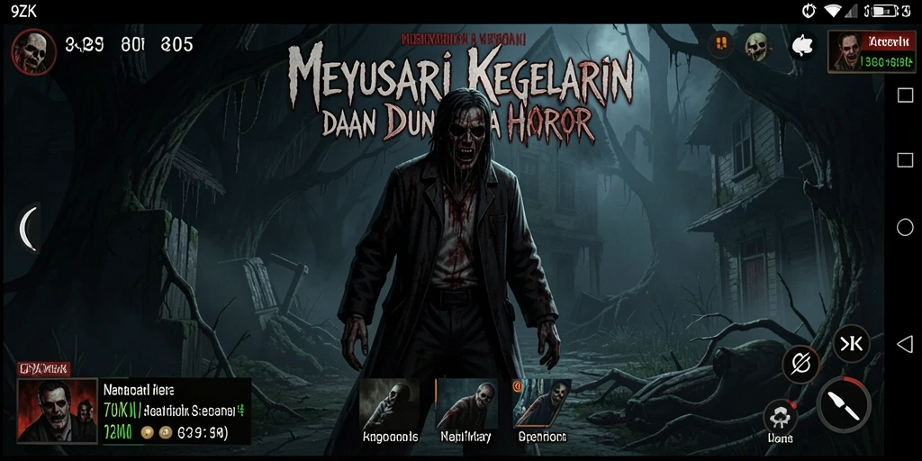 Gameplay menegangkan di dunia 9ZK yang penuh kengerian.