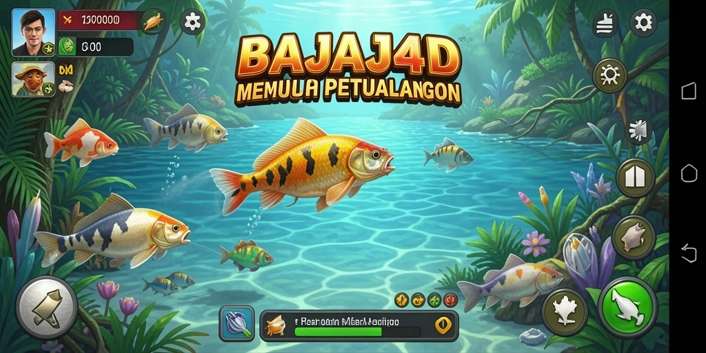 Gameplay yang mendebarkan di BAJAJ4D saat menangkap ikan.