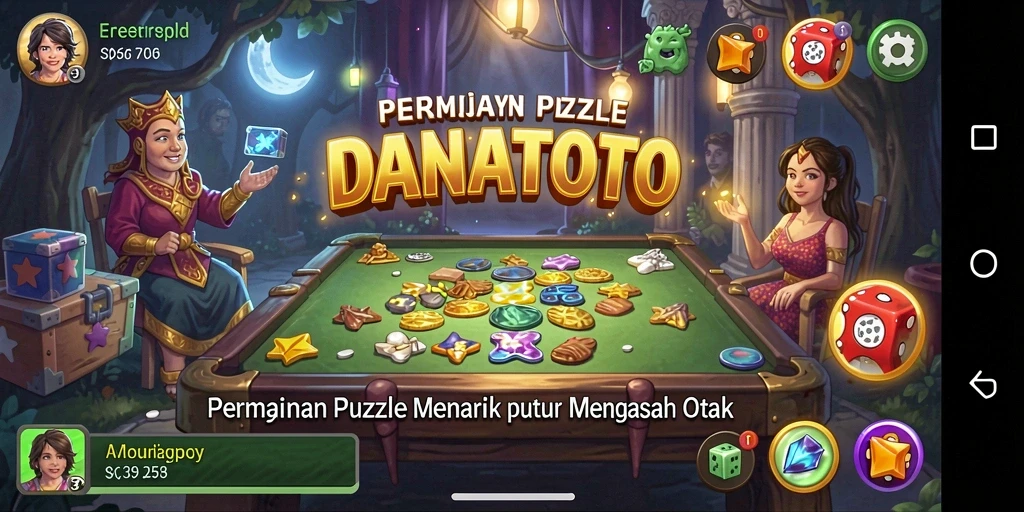 Tampilan gameplay Puzzle menarik dari DANATOTO.
