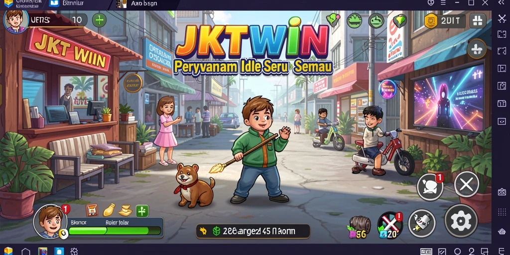 Tampilan gameplay <strong>JKTWIN</strong> yang mengasyikkan dan menantang.