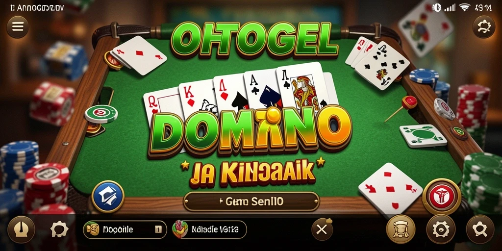 Tampilan gameplay seru dalam OHTOGEL dengan aksi Domino yang menegangkan.