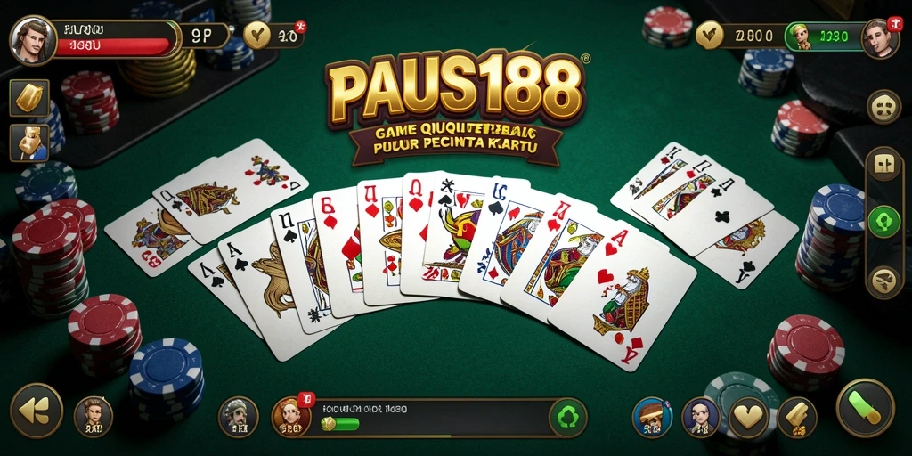 Screenshot utama PAUS188 menampilkan gameplay seru QiuQiu.