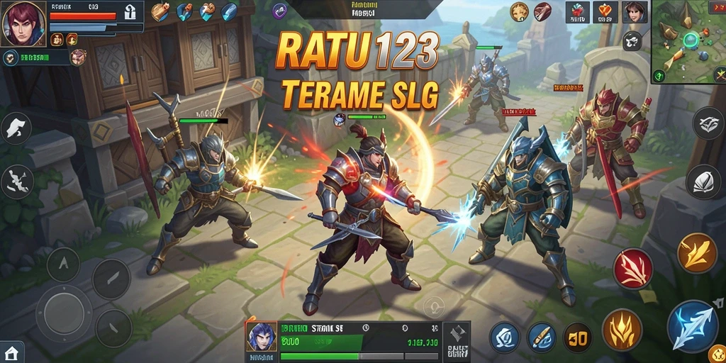 Tangkapan layar menampilkan strategi pertempuran dalam RATU123.