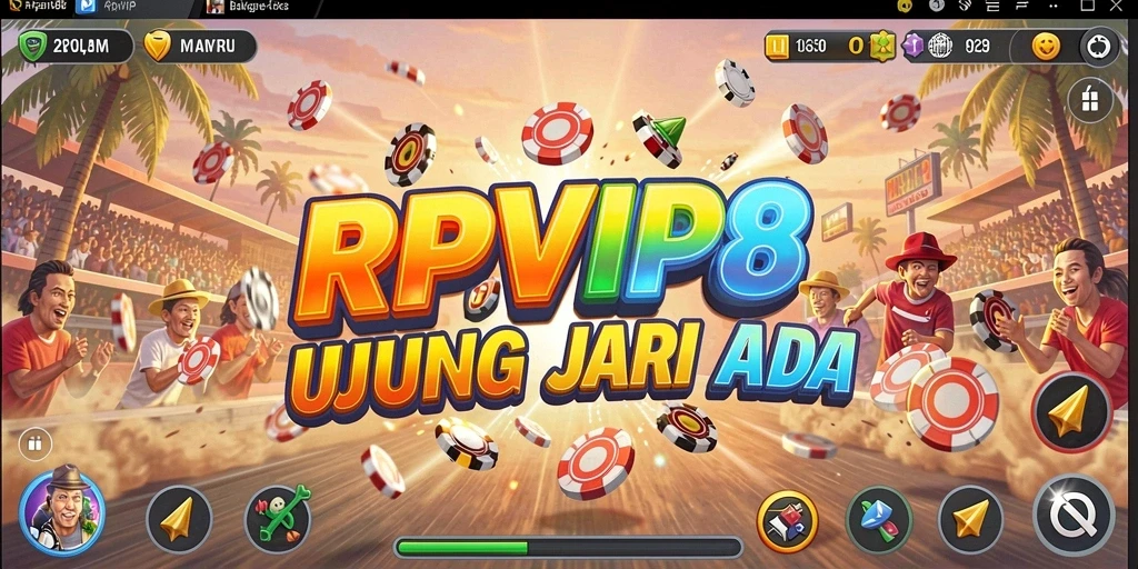 Screenshot gameplay RPVIP8 menampilkan balapan yang mendebarkan dengan grafis menawan.