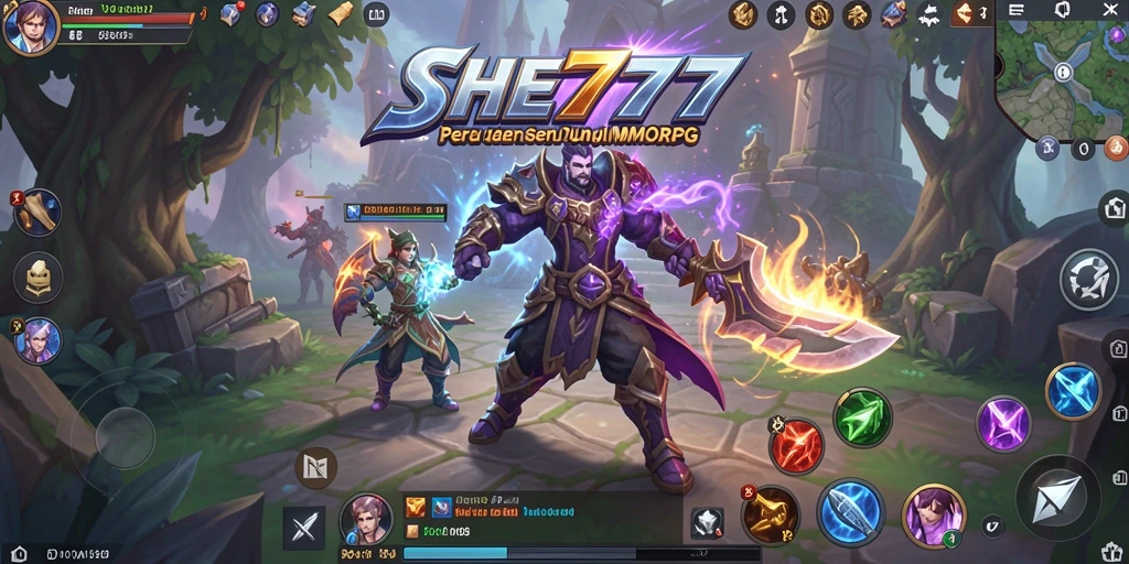 Gameplay menarik dari SHE777 dalam dunia MMORPG yang luas.