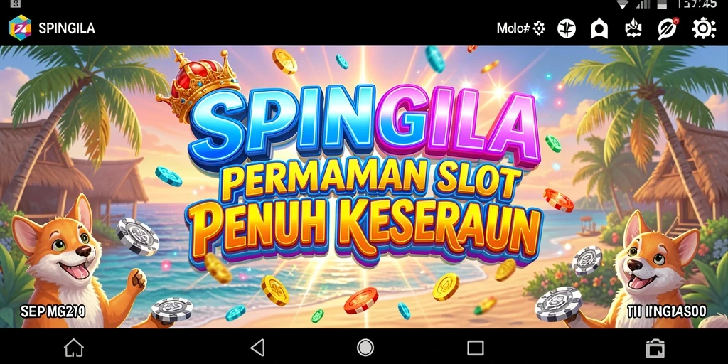 Screenshot gameplay SPINGILA dengan tema slot yang menarik.