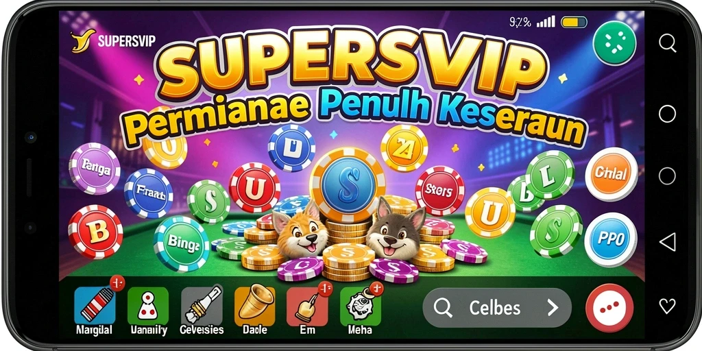 Screenshot gameplay SUPERSVIP yang menunjukkan keseruan Bingo.