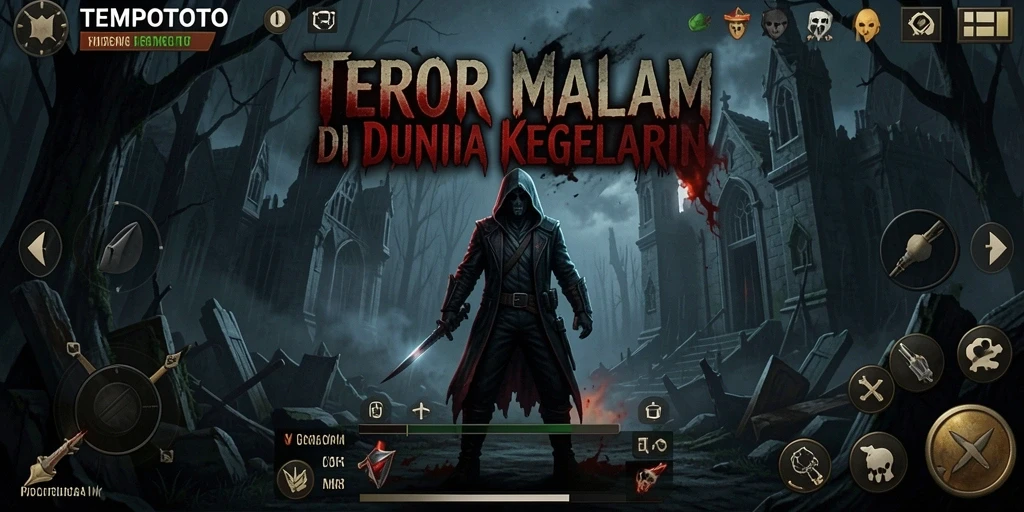 Screenshot TEMPOTOTO menampilkan atmosfer mencekam dan gameplay seram.
