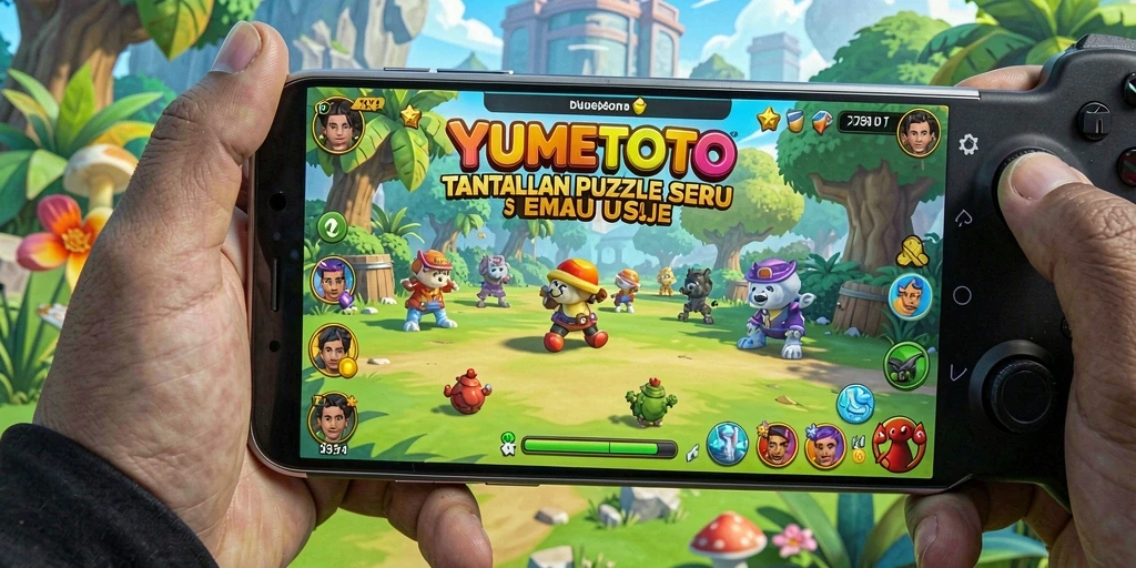 Tampilan gameplay YUMETOTO dengan tantangan Puzzle yang menarik.