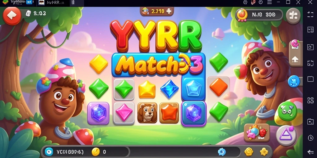 Tampilan screenshot YYRR menampilkan gameplay seru dalam mencocokkan item.